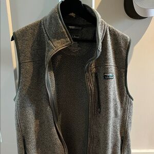 L.L. Bean Heather Gray Fleece Vest